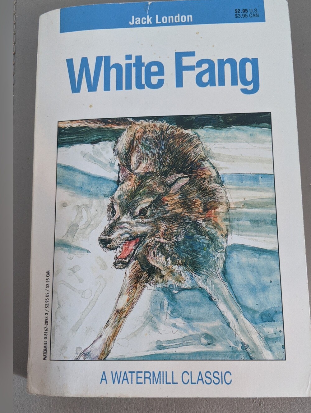 "White Fang" Book by Jack London (1980 ) A Watermill Classic